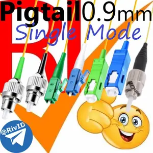 Pigtail FO 0.9mm FC LC SC ST APC UPC Simplex Single Mode Fiber Optic