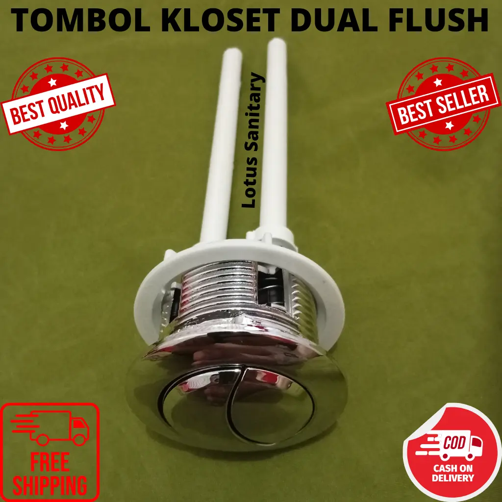 tombol pencet bilas koset pencetan closet duduk dual flush Universal