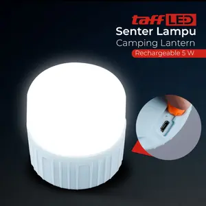 TaffLED senter lampu lentera camping rechargeable/lampu tenda charger