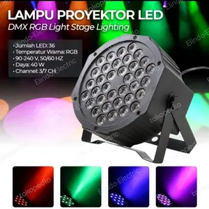 PAR LIGHT 36 LED RGB MULTI FUNCTION/LAMPU PANGGUNG / LED MINI PAR 36W