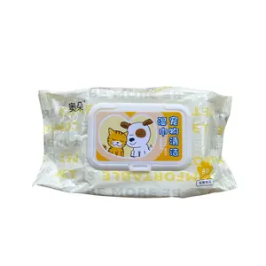 Tissu Basah Badan PET WIPES Anjing kucing 100 pcs