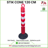 Gambar STIK CONE SAFETY PEMBATAS JALAN LALU LINTAS PLASTIK BASE RUBBER dari Putra safety mandiri 2 Kota Administrasi Jakarta Utara 2 Tokopedia