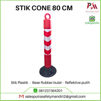 Gambar STIK CONE SAFETY PEMBATAS JALAN LALU LINTAS PLASTIK BASE RUBBER dari Putra safety mandiri 2 Kota Administrasi Jakarta Utara 1 Tokopedia
