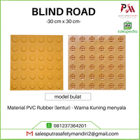 Gambar BLIND ROAD SIDEWALK SAFETY RUBBER PAVING KARET PEMANDU TUNANETRA dari Putra safety mandiri 2 Kota Administrasi Jakarta Utara 1 Tokopedia