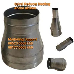 Spiral Reducer Ducting (Ploksok ducting) ukuran 2 Inch ke 4 Inch
