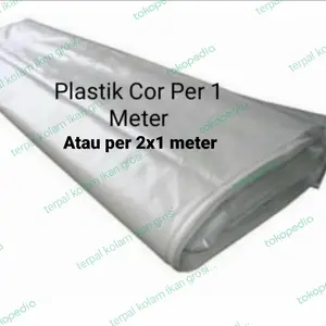 plastik cor bening ukuran 2x1 meter plastik cor