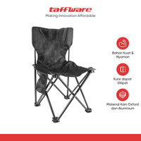 Gambar TaffSPORT Kursi Lipat Portable Memancing Camping 36 x 36 x 58 cm dari Taffware Official Store Kota Administrasi Jakarta Barat 1 Tokopedia