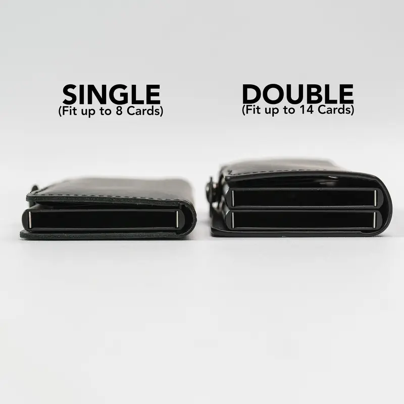 CLASSIC RFID Leather Pop Up Card Case Wallet by GLHF Studio 6