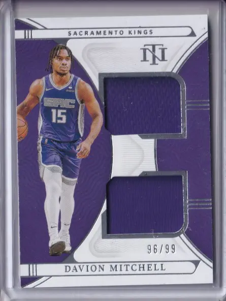 Panini National Treasures Dual Relics 13/99 Davion Mitchell #RD-DML
