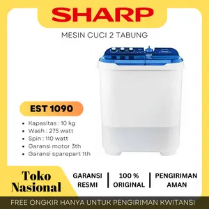 [Cianjur] Sharp Mesin Cuci Twin Tub EST 1090 2 Tabung 10kg