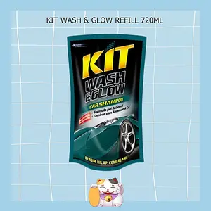 Kit Wash & Glow Pouch 720ml / Kit Car Shampoo / Sabun Cuci Mobil