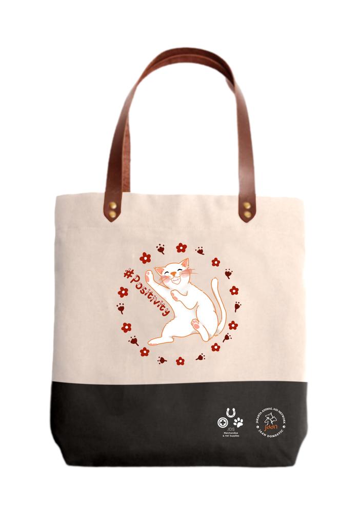 Gambar Totebag Two Tone #Positivity dari JAAN Domestic Shop Kab. Bogor 5 Tokopedia