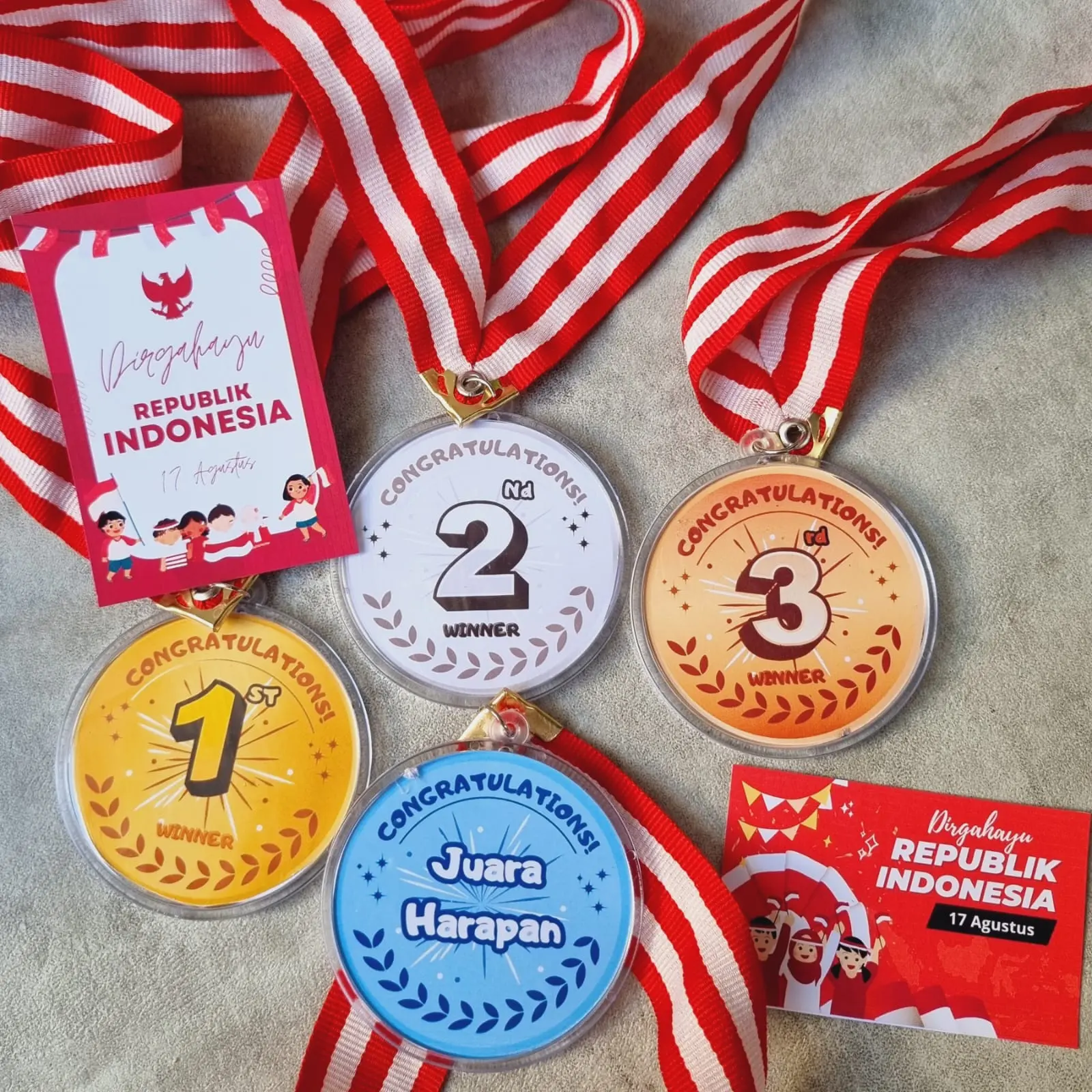 Medali Lomba 17 Agustus / Medali Custom Kemerdekaan