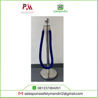Gambar TIANG PEMBATAS ANTRIAN BANK TALI BELUDRU BARRIER STAND STAINLESS 90 CM dari Putra safety mandiri 2 Kota Administrasi Jakarta Utara 3 Tokopedia