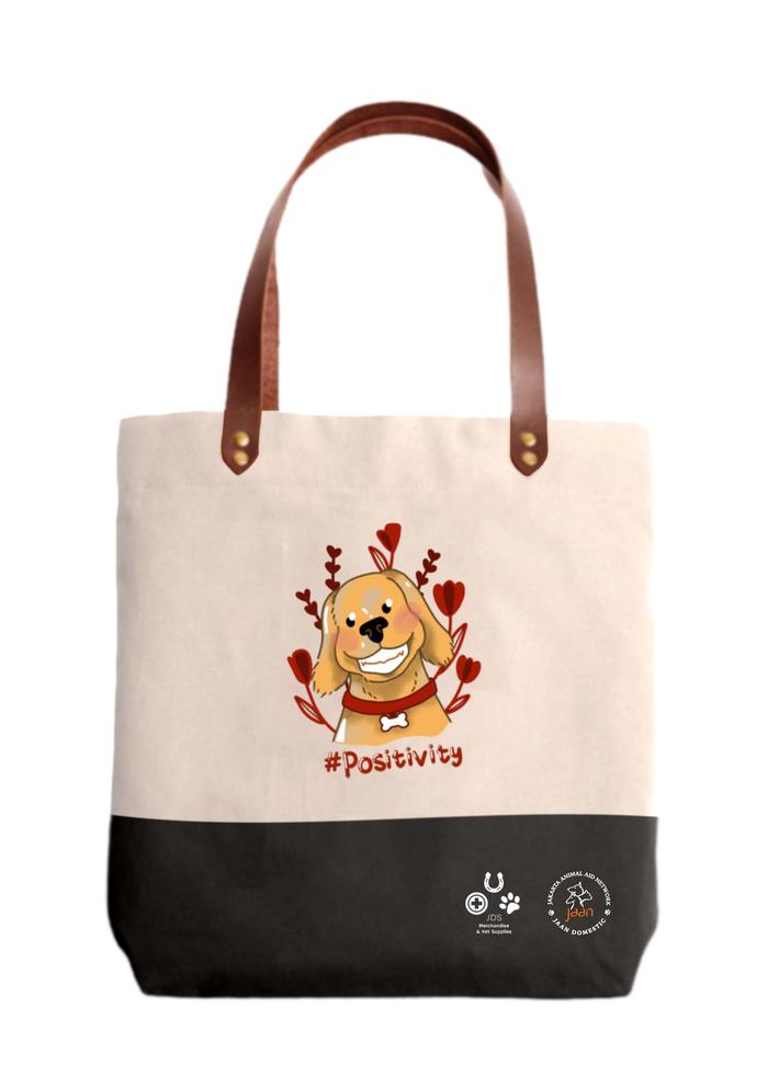 Gambar Totebag Two Tone #Positivity dari JAAN Domestic Shop Kab. Bogor 4 Tokopedia