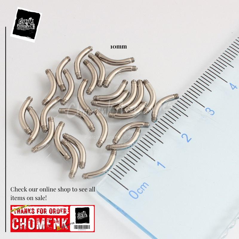 RING TINDIK CADANGAN BAR PENGGANTI BANANA BARBEL PUSAR-ALIS (1PCS). 1