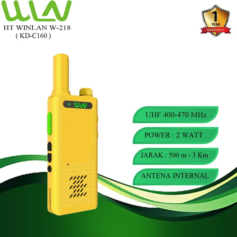 HANDY TALKY WLN W-218 (KD-C160) UHF ISI 1PCS & AKSESSORIS 4