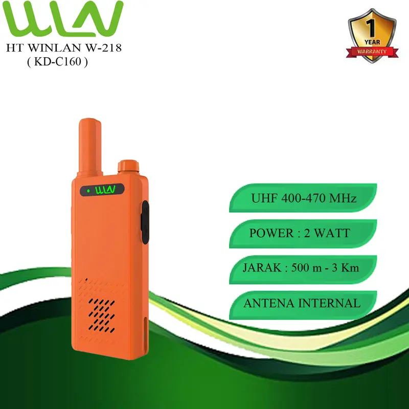 HANDY TALKY WLN W-218 (KD-C160) UHF ISI 1PCS & AKSESSORIS 3