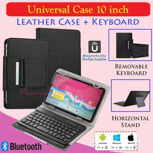 Olike Edu Tab E3 10 Flip Case Removable Keyboard Leather Book Cover