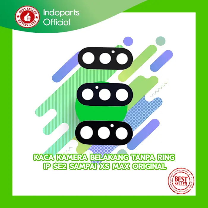 KACA KAMERA LENSA BELAKANG SE2/X/XR/XS/XS MAX TANPA RING