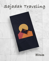 Gambar Sajadah Traveling Basmala Sajadah Travel Aneka Motif - mt Bulan Hitam, 110 X 60 dari Basmala Store Kota Tangerang Selatan 5 Tokopedia