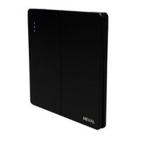 Gambar Saklar Lampu Matte Black Ultra Thin Series SS1-B21 2 Gang 1 Way dari Voltadigital12 Kota Yogyakarta 2 Tokopedia