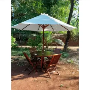 set kursi Meja Bundar Santai Jati