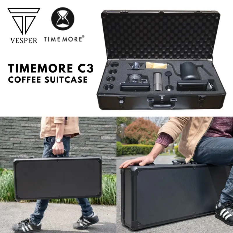 timemore coffee suitcase C3S / paket lengkap alat kopi set portable travel 0