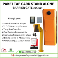 Gambar BARRIER GATE MX 50 PAKET STAND ALONE TAP CARD PALANG PORTAL OTOMATIS dari Putra safety mandiri 2 Kota Administrasi Jakarta Utara 1 Tokopedia