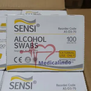 Tissue Alkohol Alcohol Swabs Sensi Pads isi 100 per boxs