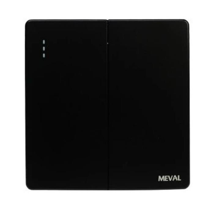 Gambar Saklar Lampu Matte Black Ultra Thin Series SS1-B21 2 Gang 1 Way dari Voltadigital12 Kota Yogyakarta Tokopedia