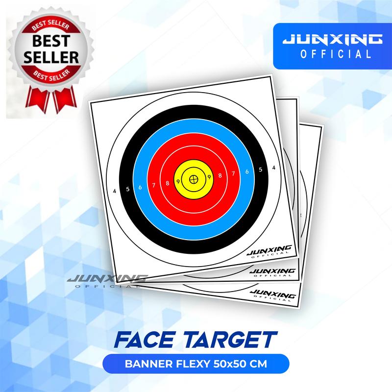 Target Face Target Panahan 50 x 50 cm Banner Flexy - Shop | Tokopedia