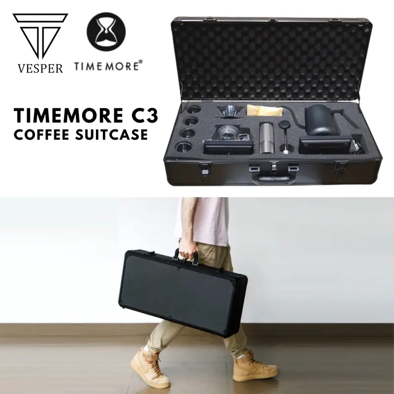 timemore coffee suitcase C3S / paket lengkap alat kopi set portable travel 2