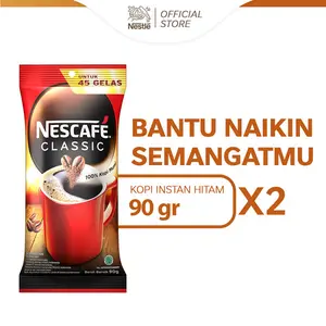 NESCAFE CLASSIC Kopi Instan Sachet Kopi Bubuk Kopi Hitam Bag 90gr x 2pcs