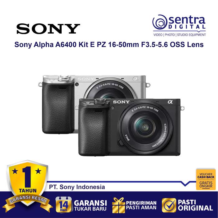 Gambar SONY Alpha A6400 kit 16-50m silver - Kamera Mirrorless Alpha 6400 dari Sentra Digital Kota Surabaya Tokopedia
