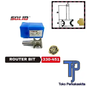 SOLID MATA PROFIL KAYU ROUTER 330-451(EXTERNAL BULL NOSE BITS)