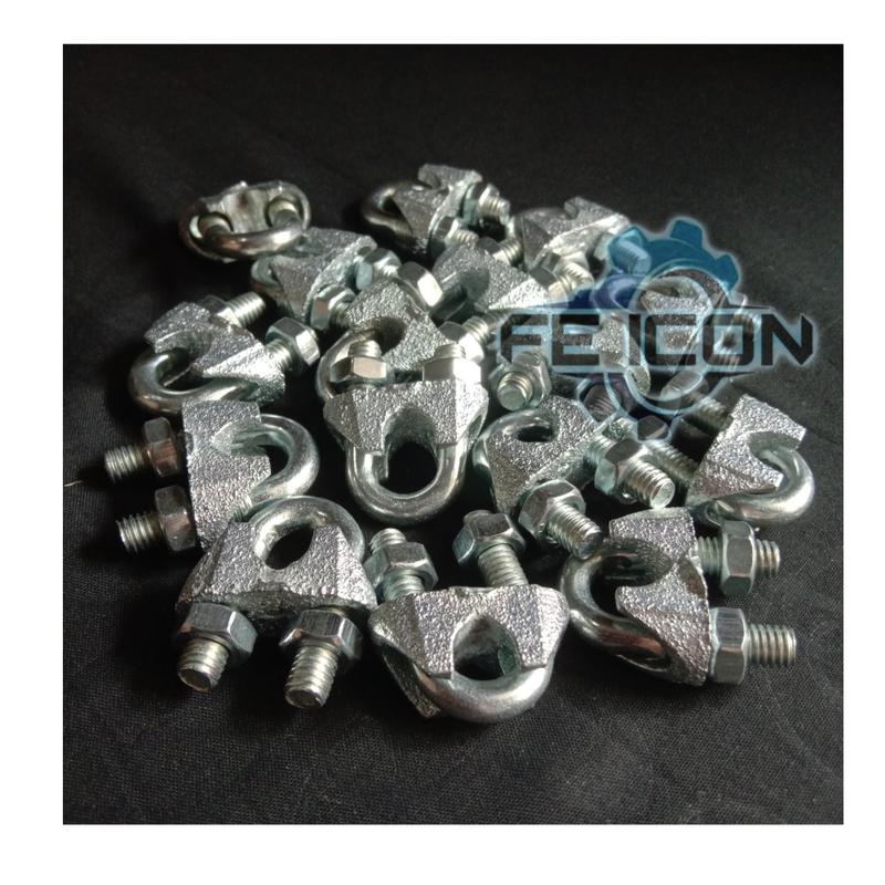 Clamp penjepit Seling wire rope 6 8 10 mm kuku macan clip sling - Shop ...