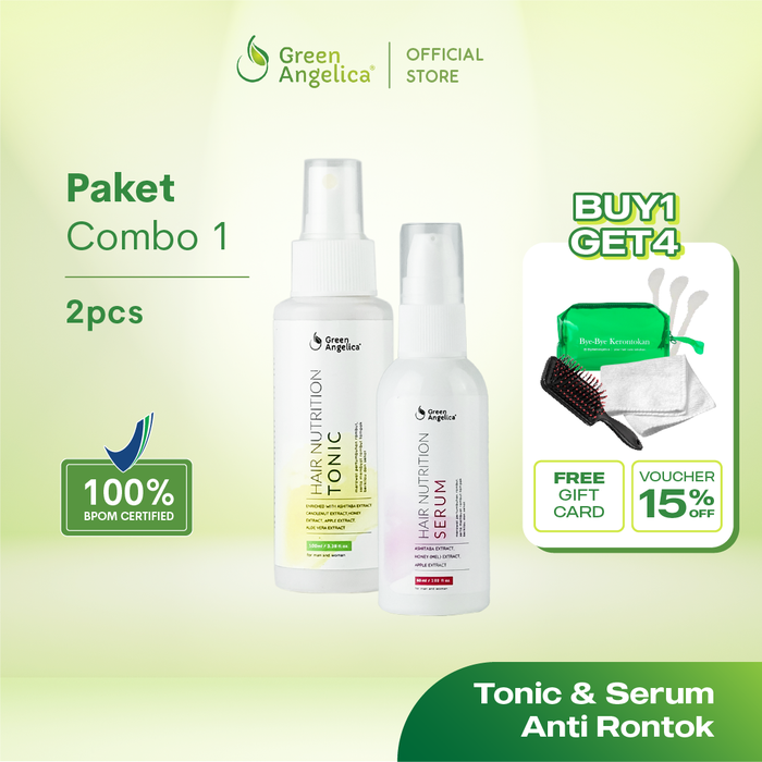 Gambar Green Angelica Paket Combo 1 - Obat Rambut Rontok dan Kering Terbaik dari Green Angelica Store Kota Surabaya Tokopedia