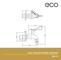 Gambar ECO Wall Faucet With Hose Coupling / Keran Tembok ECO-E26-13 dari PT Surya Pertiwi Kota Tangerang 2 Tokopedia