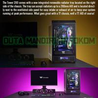 Gambar Thermaltake The Tower 200 Mini Chassis Tempered Glass ITX Gaming Case - Black Edition dari Duta Mandiri Infokom Kota Administrasi Jakarta Pusat 4 Tokopedia