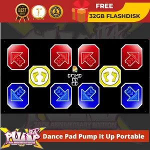 Dance Pad Pump It Up Portable (Double) Tema Original Black