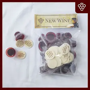 Anggur Perjamuan Kudus + Hosti Ayat Kecil Inggris - isi 25