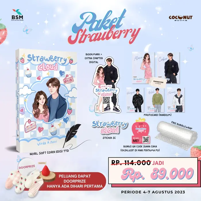 Gambar PRE ORDER - STRAWBERRY CLOUD - VIRDA A. PUTRI - COCONUT BOOKS dari bumifiksipadang Kota Padang 4 Tokopedia