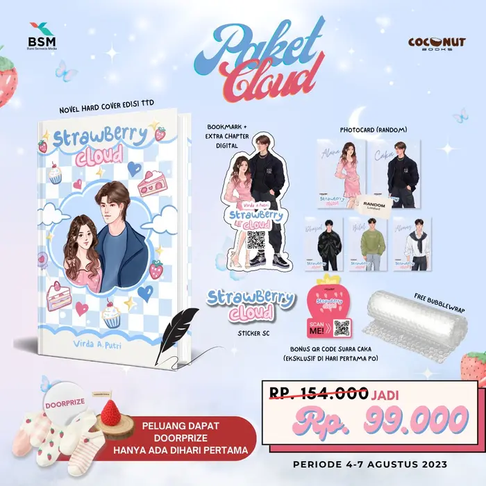 Gambar PRE ORDER - STRAWBERRY CLOUD - VIRDA A. PUTRI - COCONUT BOOKS dari bumifiksipadang Kota Padang 5 Tokopedia