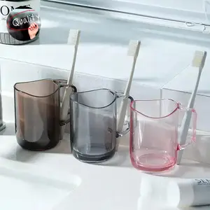 Gelas Sikat Gigi Transparan Aesthetic Toothbrush Cup Gelas Cangkir