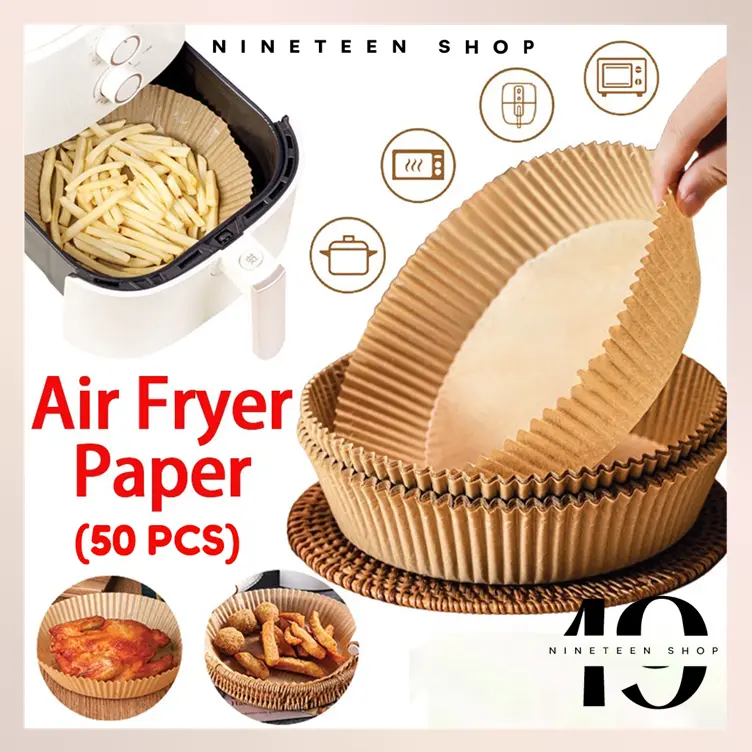 BISA COD H5645 Air Fryer Paper Anti Lengket Kertas Alas Air Fryer isi 50 PCS