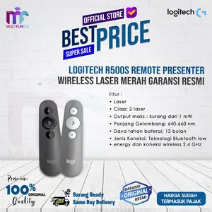 Logitech R500s Remote Presenter Wireless Laser Garansi Resmi