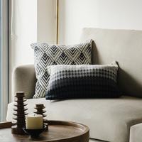 Gambar Norby Cushion 45 x 45 Black White Bantal Rajut Etnik Skandinavia dari NAGAREY Kota Administrasi Jakarta Barat 2 Tokopedia