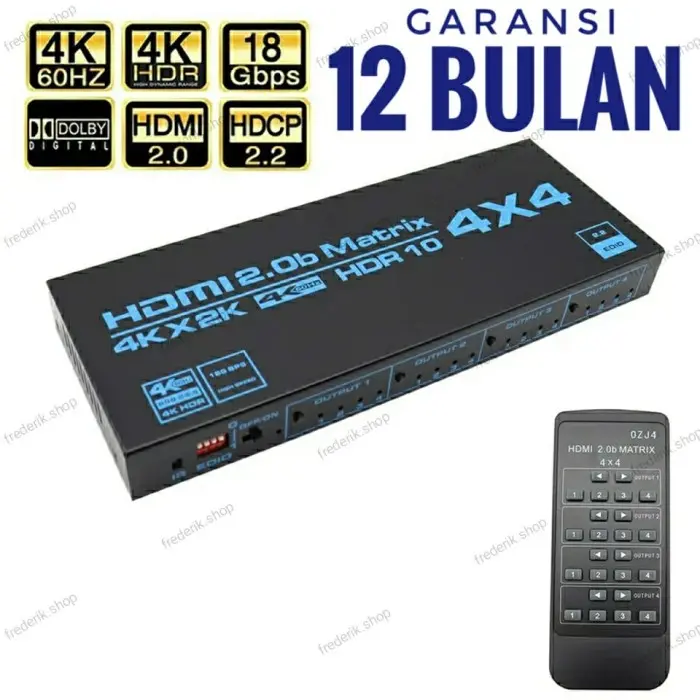 4K HDMI Matrix Switch 4x4 (4 input-4 output) 4 x 4 Matrix Switcher