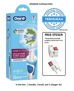 Braun Oral B Vitality Plus FLOSS ACTION sikat gigi elektrik